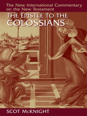 cover image of The Letter to the Colossians